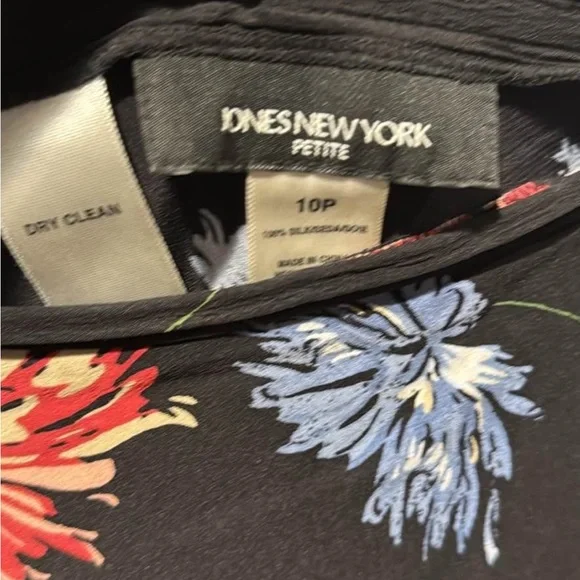 Jones New York Black Floral Maxi Dress - Picture 2 of 2